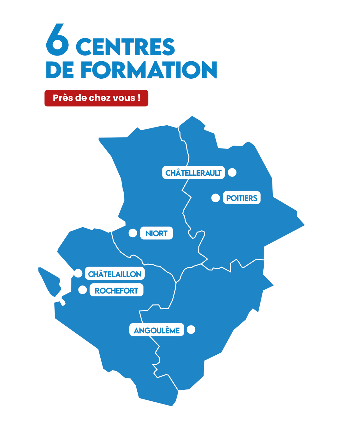 6 centres de formation