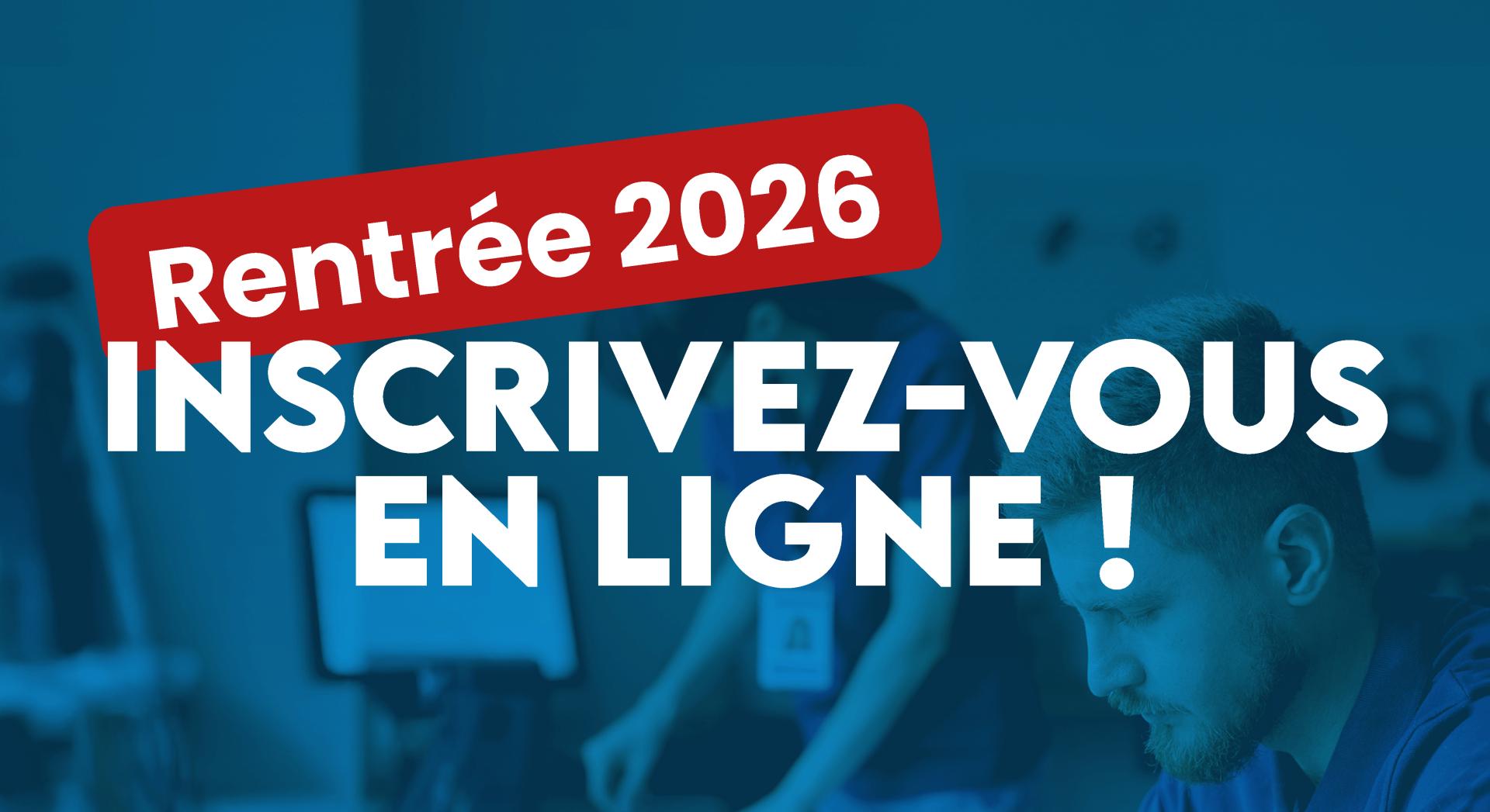 Rentrée 2026 : inscription en ligne